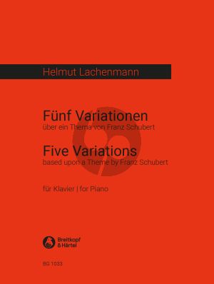 Lachenmann 5 Variationen uber ein Thema von Schubert Klavier