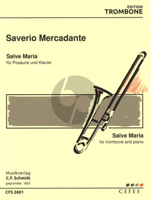 Mercadante Salve Maria Posaune-Klavier