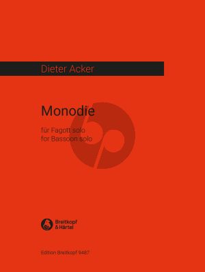 Acker Monodie Fagott solo (1967)