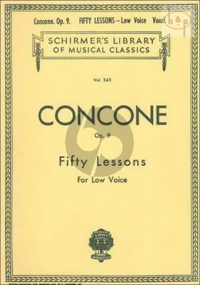 50 Lessons Op.9 Low Voice