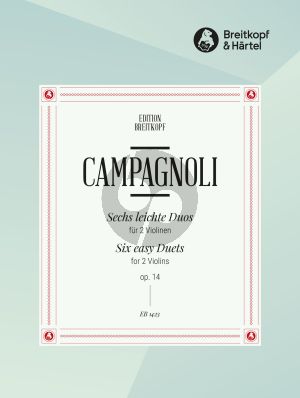 Campagnoli 6 Leichte Duos Op.14 2 Violinen