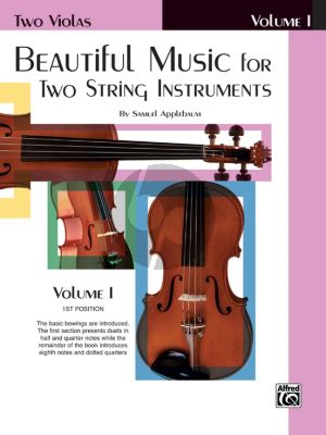 Beautiful Music for Two String Instruments Vol .1 2 Violas