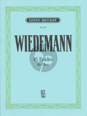 Wiedemann 45 Etuden für Oboe (Breitkopf)