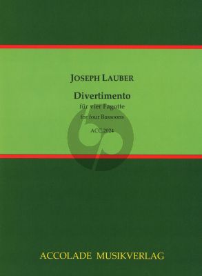 Lauber Divertimento 4 Fagotte (Part./Stimmen) (Bodo Koenigsbeck)