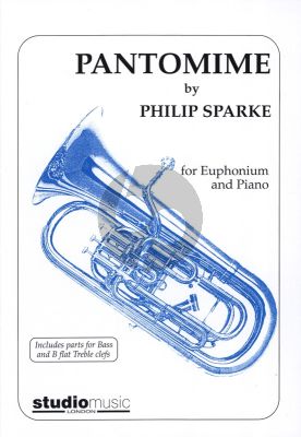 Sparke Pantomime Euphonium and Piano (Includes parts for Bass and Bb Treble Clefs)
