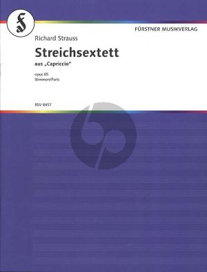 Strauss Streichsextett aus Capriccio Op.85 2 Vi.- 2 Va.- 2 Vc. (Vorspiel) (Stimmen)