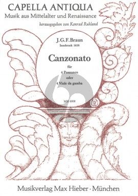 Braun Canzonato 4 Posaunen oder Viola da Gamba (Part./Stimmen) (Konrad Ruhland)