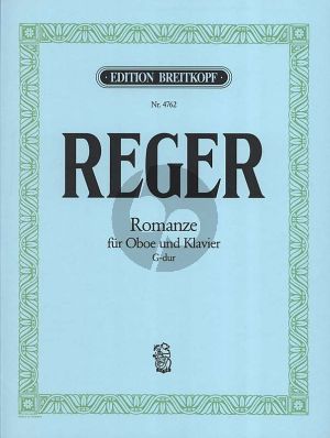 Reger Romanze G-dur Oboe und Klavier (Alfred Piguet)