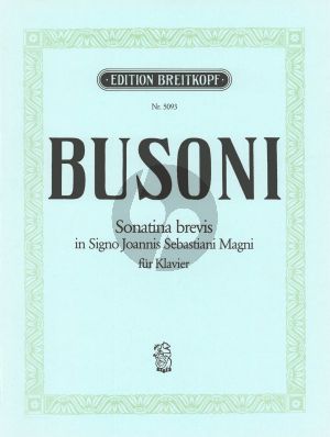 Sonatina Brevis in Signo Joannis Sebastianii Magni BV.280 Klavier
