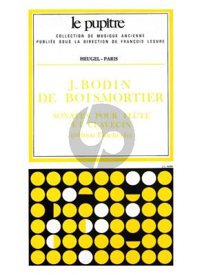 Boismortier 6 Sonates Op.91 Flute et Clavecin[Piano] (Edition Pincherle)