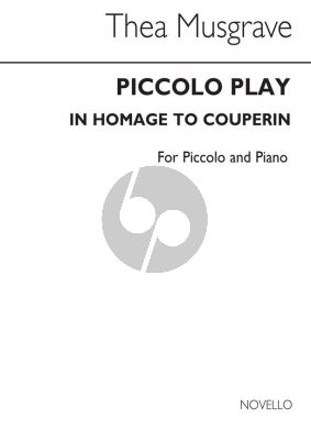 Musgrave Piccolo Play in Hommage to Couperin (1989) Piccolo and Piano