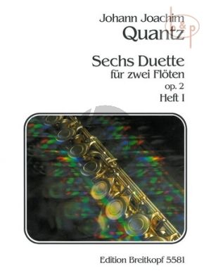 Quantz 6 Duette Op.2 Vol.1 2 Flöten (Stimmen) (Gerhard Braun)