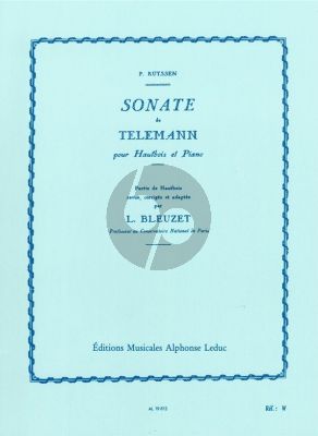 Telemann Sonate a-minor Oboe-Piano (Bleuzet)