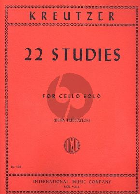 Kreutzer 22 Studies for Violoncello (Dehn-Huellweck)