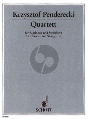 Penderecki Quartett (1993) Klar.[Bb/A]-Vi.-Va.-Vc. (Part./Stimmen)