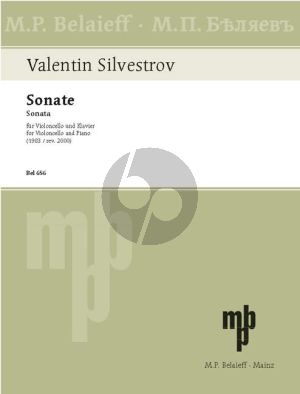 Silvestrov Sonata (1983) Violoncello-Piano