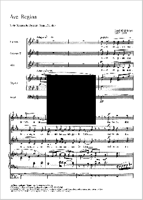 Rheinberger Ave Regina Op. 171 No. 6 SSA-Orgel (aus: Sechs Marianische Hymnen)