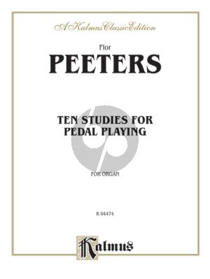 Peeters 10 Studies for Pedal Playing for Organ