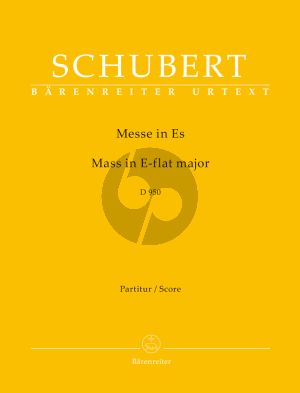 Schubert Messe E-flat major D.950 Soloists-Chorus and Orchestra Full Score (edited by Rudolf Faber) (Barenreiter-Urtext)