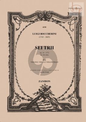 6 Trios Op.14 (1772) (G.95 - 100)