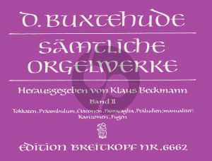 Buxtehude Orgelwerke Vol. 2 Toccatas-Praembulum-Ciaconas- Passacaglia etc. (BuxWV 155 - 176) (Klaus Beckmann)