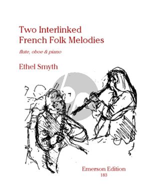 Smyth Two Interlinked French Folk-melodies Flute-Oboe and Piano (Score/Parts)