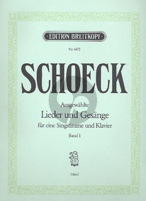 Schoeck Ausgewählte Lieder und Gesänge Vol1 Mittlere Stimme und Klavier (dt./engl./franz.)