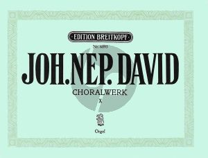 David Choralwerk Heft 10 No. 39 Partita uber Es ist ein Schnitter Orgel