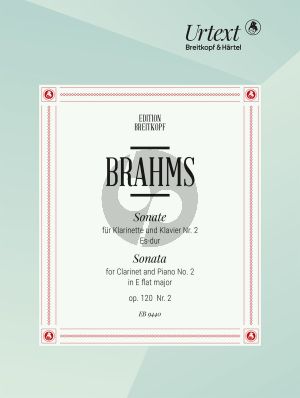 Brahms Sonate Es-dur Op. 120 No. 2 Klarinette und Klavier (Hans Gal)