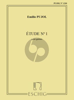 Pujol Etude No.1 pour Guitare