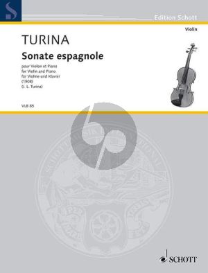 Turina Sonata Espagnole Violin and Piano (1908) (Grade 5)