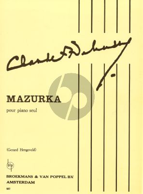 Debussy Mazurka Piano solo (Hengeveld)