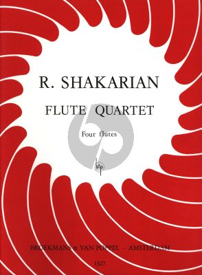 Shakarian Quartet for 4 Flutes Score/Parts