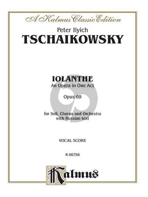 Tchaikovsky Iolanthe Op.69 (Opera in One Act) Vocalscore (russ)