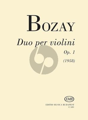 Bozay Duo Op. 1 2 Violins (1958)