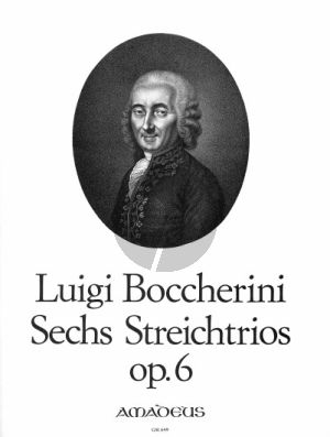 Boccherini 6 Trios Op.6 for 2 Violins and Violoncello Parts (edited by Bernhard Pauler)