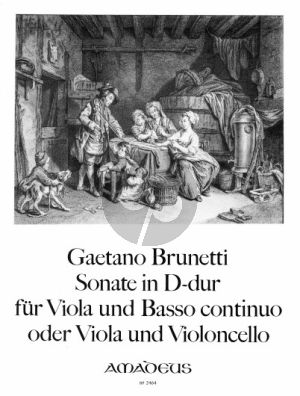 Brunetti Sonate D-dur Viola und Basso Continuo oder Viola und Violoncello (Heruasgegeben von Ulrich Druner) (Continuo Willy Hess)