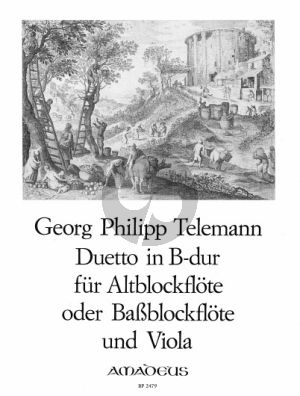 Telemann Duetto B-dur TWV 41:B3 Treble Recorder [Bass Rec.] - Viola (aus der Getreue Music - Meister) (Winfried Michel)