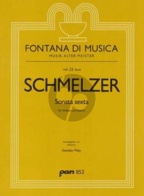 Schmelzer Sonata Sexta Violine und Gitarre (Part./Stimme) (Stanislav Maly)