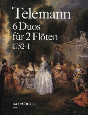 Telemann 6 Duos 1752 -I TWV 40:130 - 135 fur 2 Floten (heruasgegeben von Peter Reidemeister)