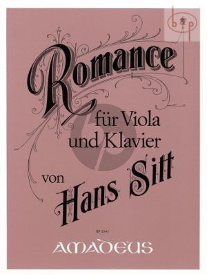 Sitt Romance Op.72 Viola and Piano (edited by Bernhard Pauler)