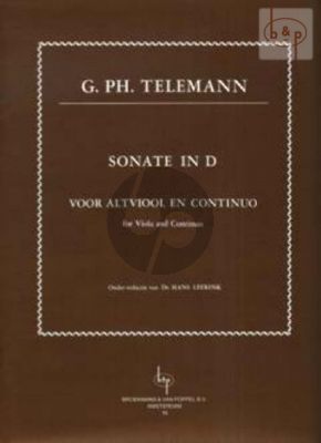 Sonata D-major TWV 41:DA1 Viola and Basso continuo