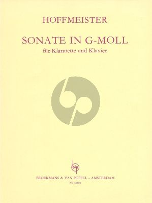 Hoffmeister Sonata g-minor Clarinet and Piano (Gyorgy Balassa)