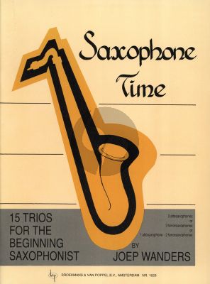 Wanders Saxophone Time 3 Saxophones (ATT) (Score/Parts) (Grade 1 - 2)