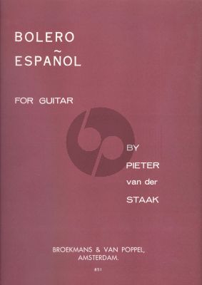 Staak Bolero Espagnol for Guitar