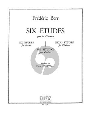 Berr 6 Etudes pour Clarinette (Pierre Poulteau)