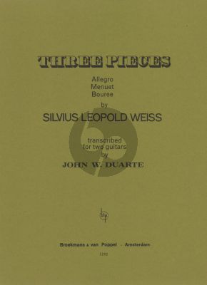 Weiss 3 Pieces for 2 Guitars (Arranged by John W. Duarte)