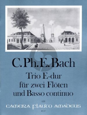 Bach Trio E-dur Wq 162 2 Flöten-Bc (Manfredo Zimmermann)