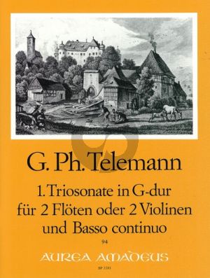 Telemann Triosonate G-dur TWV 42:G3 2 Flöten(2 Vi.)-Bc (Bernhard Pauler)