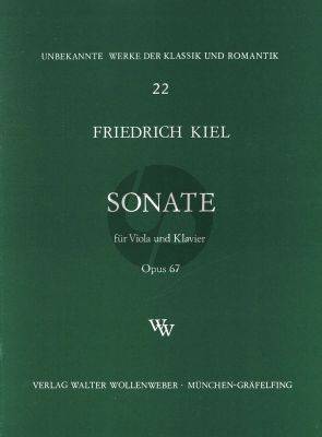 Kiel Sonate g-moll Op. 67 Viola und Klavier